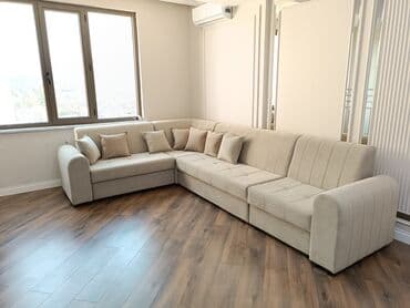 Угловой диван, С ящиками, Трехместный