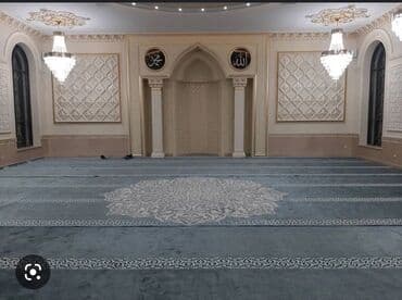 Жайнамаз, Новый, Ковролин для мечети, цвет - Бежевый