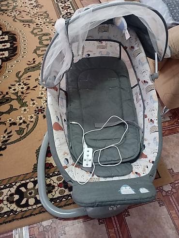 Детский транспорт: Электронная качель-лежанка для новорождённого - Тип: автоматическая — 3