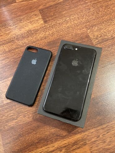 айпад мини 4: IPhone 7 Plus, Б/у, 256 ГБ, Jet Black, Защитное стекло, Чехол, Коробка, 83 % — 2