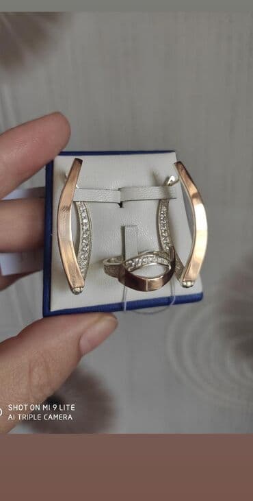 свадебные наборы ручной: Набор украшений, Проба 925, Женские, Новый — 31