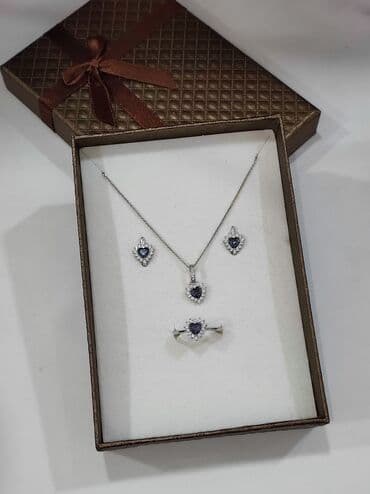 набор пандора: Серебряный Набор+ Цепочка Сердочка Дизайн под Пандора Размеры — 7