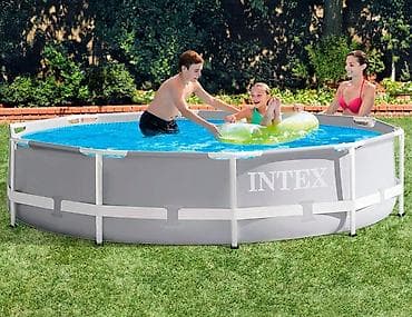 Каркасный бассейн Intex (круглый) - Тип: наземный каркасный бассейн — 1
