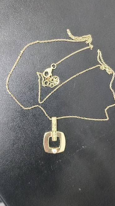 Подвеска с цепочкой BVLGARI 585пр.45 см. - Материал: золото жёлтого