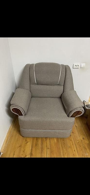 бу кухонные уголки: Комплект мягкой мебели, Б/у, Самовывоз, цвет - Серый — 4