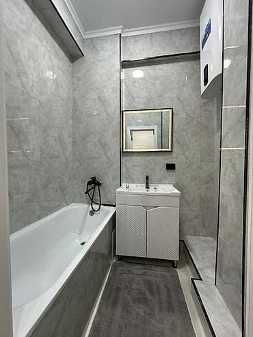 город кызыл кия: 1 комната, 42 м², Элитка, 4 этаж, Дизайнерский ремонт — 6
