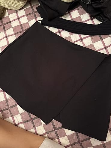 zar: Юбка Zara на низкой посадки с шортами — 1
