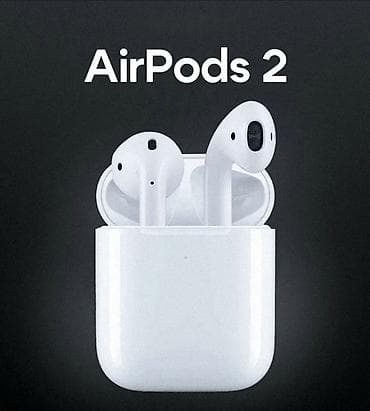 Аудиотехника: Беспроводные наушники-вкладыши, Apple, Airpods 2, Б/у — 1