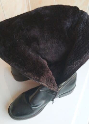 сапоги зимние женские натуральная кожа натуральный мех распродажа: 38-39р., женские зимние сапоги ( Финляндия), черного цвета, из — 4