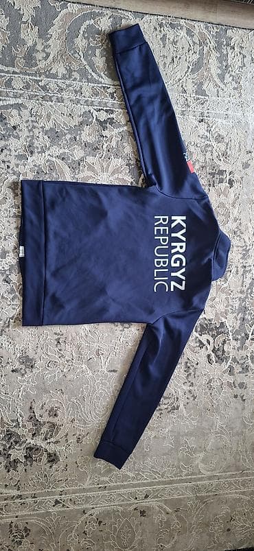 куртка мужская одежда: Мужская толстовка, XS, Joma, Б/у, цвет - Синий, Самовывоз — 2