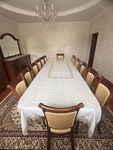 пол жасайбыз: Конок бөлмөсү үчүн үстөл жана отургуч, түсү - Күрөң — 1