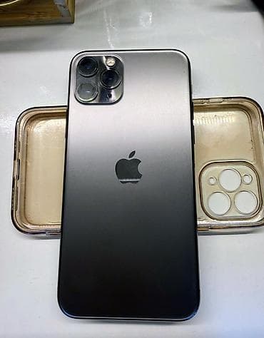 apple watch цена в бишкеке: IPhone 11 Pro, Б/у, 256 ГБ, Space Gray, Чехол, 72 % — 4