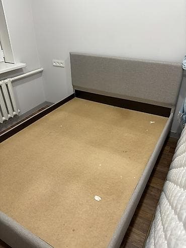 Офис эмереги: Эки кишилик керебет, Колдонулган, Жумшак башы менен, узуну - 200 см — 4