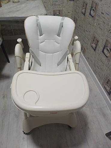 Стульчик для кормления (кремовый) - Универсальный стульчик 2-в-1