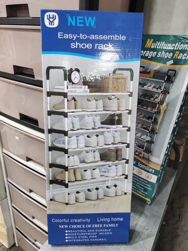 где купить полку для обуви: Полка для обуви Этажерка для обуви Количество полок 6 Материл — 4