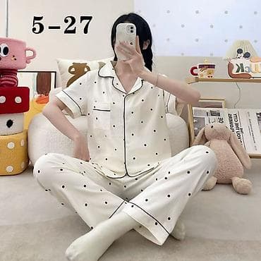 Футболки: Пижама, Хлопок, Китай, На пуговицах, M, L — 6