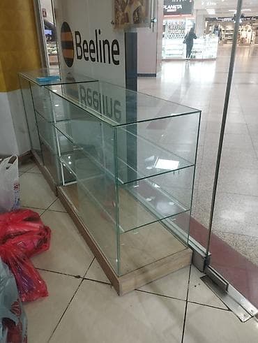стекло для танцев: Счетчик, Материал: Стекло, 98 см * 119 см * 48 см, Б/у — 1