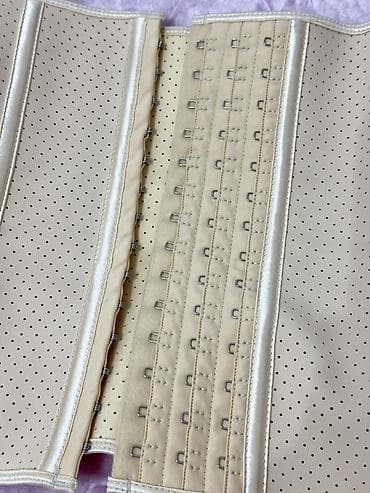 корректоры: Пояс-корсет (вейст-трейнер) бежевого цвета - Материал: эластичный — 2