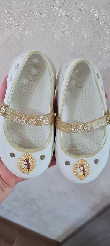 Детские сабо-балетки с ремешком “Belle” (Disney) размер 21-22 кроксы