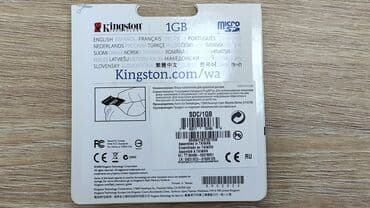 карта памити: Карта памяти Kingston micro SD 1ГБ, новая, оригинал. 1 ГИГАБАЙТ — 3