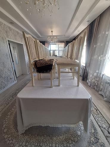 table study: Стол и стул для зала, Новый, цвет - Белый — 2