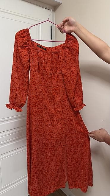 баш кийим: Набор женской одежды — 4 вещи. 1) Платье миди из легкой ткани, цвет — 1