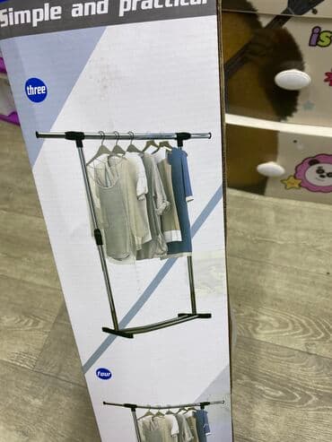 купить прихожую бу: Гордеробная вешалка Штанга для одежды Напольная вешалка Стоячая — 3
