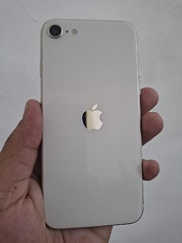 redmo note 14: IPhone SE 2020, Б/у, 128 ГБ, Белый, Чехол, 80 % — 2