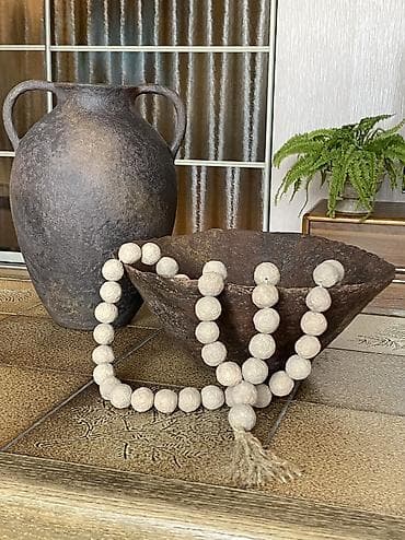 круглая ваза: Напольная/настольная ваза с ручками в классическом стиле - Материал — 2