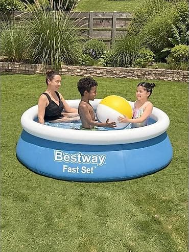 Спорт и отдых: Надувной бассейн Bestway Fast Set Артикул: 57392 - Тип — 4