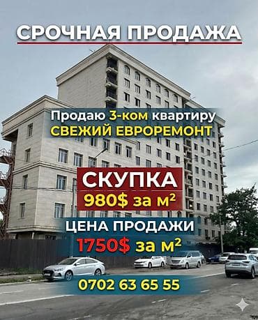 купля продажа квартиры: 3 комнаты, 85 м², Элитка, 9 этаж — 1