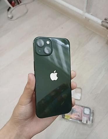 IPhone 13, Б/у, 128 ГБ, Зеленый, Защитное стекло, Чехол, Кабель, В рассрочку, 79 %