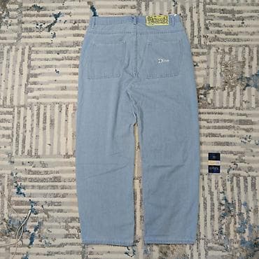 massimo duti: Джинсы Dime, светло-голубой деним. - Прямой свободный крой. - Плотная — 1