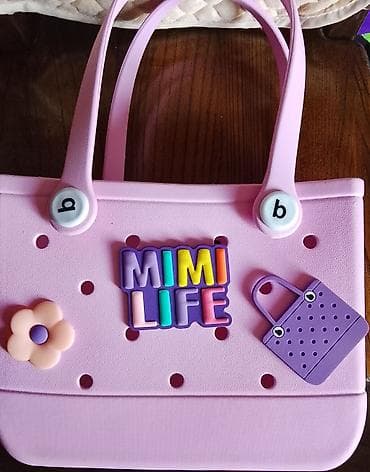 pull beer: Сумка-тоут из EVA/ПВХ в стиле MINISO с перфорацией и декоративными — 1