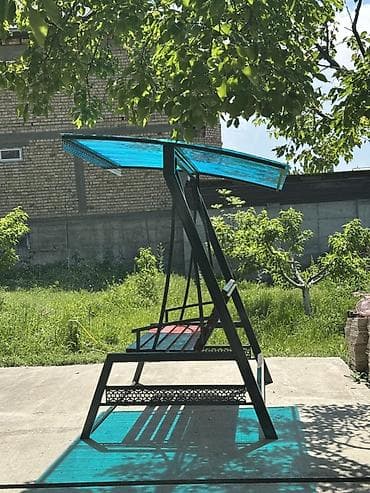 дюбель зонт: Садовые качели Металл, Со спинкой, С крышей — 2