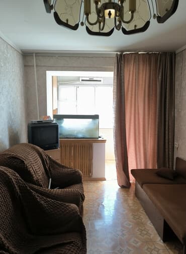 1 комнатные квартиры в бишкеке продажа: 1 комната, 40 м², Индивидуалка, 4 этаж, Старый ремонт — 1