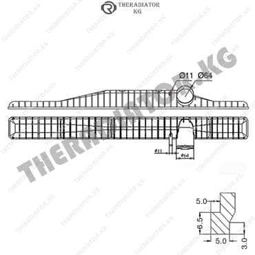 Theradiator: Бачок на радиатор VOLVO FH12, FH16, NH12, WG Тип авто	Грузовые и
