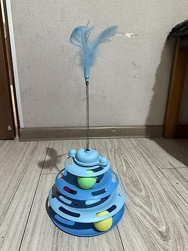 трекер для животных: Интерактивная игрушка для кошек «Тауэр-трек» с пером - Многоуровневая — 1