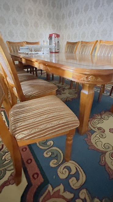 длиная: Стол и стул для зала, Самовывоз, цвет - Золотой — 2