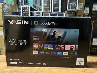 yasin led 32e59ts: Телевизор акция Ясин 43 дюм 110 см диогональ смарт тв андроид 11 — 1