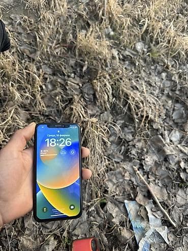 пиксель бу: IPhone X, Б/у, 64 ГБ, Черный, Чехол, 100 % — 1