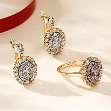 Личные вещи: Ювелирные наборы с жемчугом и фианитами Вариант 1 (круглый дизайн с — 7