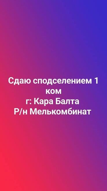 айтер: Сдаю ком. с подселением чистоплотному парню без вредных привычек — 1