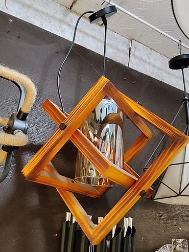 study lamp: Подвесной светильник в современном геометрическом стиле. - — 1