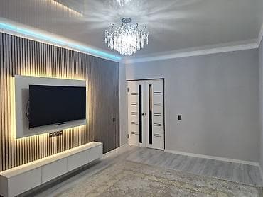 квартира в кок джаре: 2 комнаты, 50 м², 105 серия, 1 этаж, Евроремонт — 1