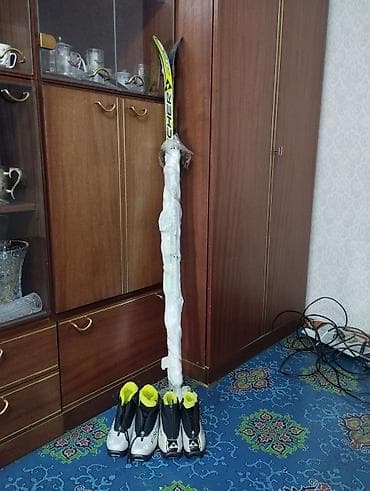 Лыжи: С креплениями, Б/у — 1