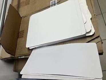 (По 20 сомов есть договор )Прямоугольные белые картонные заготовки с