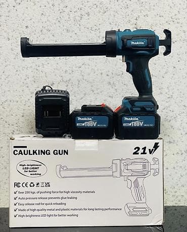 Клеевые пистолеты: Аккумуляторный пистолет для герметика (Caulking Gun) 21V — 1