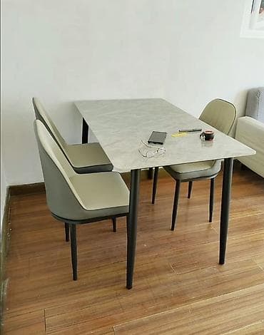 coffee table: Кухонный стол и стул, цвет - Белый — 5