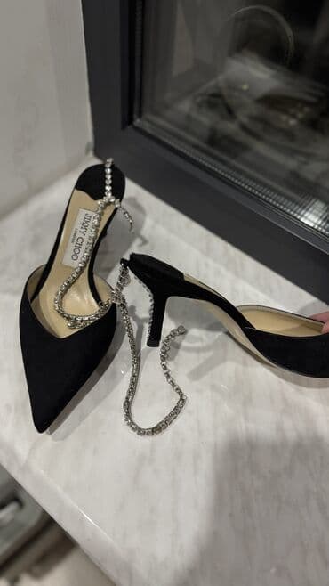 купить женскую обувь больших размеров: Туфли, 37, Jimmy Choo, Новый, цвет - Черный — 2